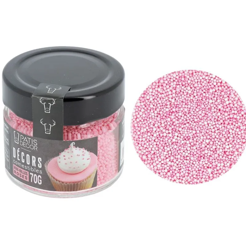 Décors Mini Billes Roses Comestibles Patisdecor>Cerf Dellier Sale