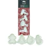 Découpoirs Éjecteurs Assortis Theme Noël (X 4)>Cerf Dellier Outlet
