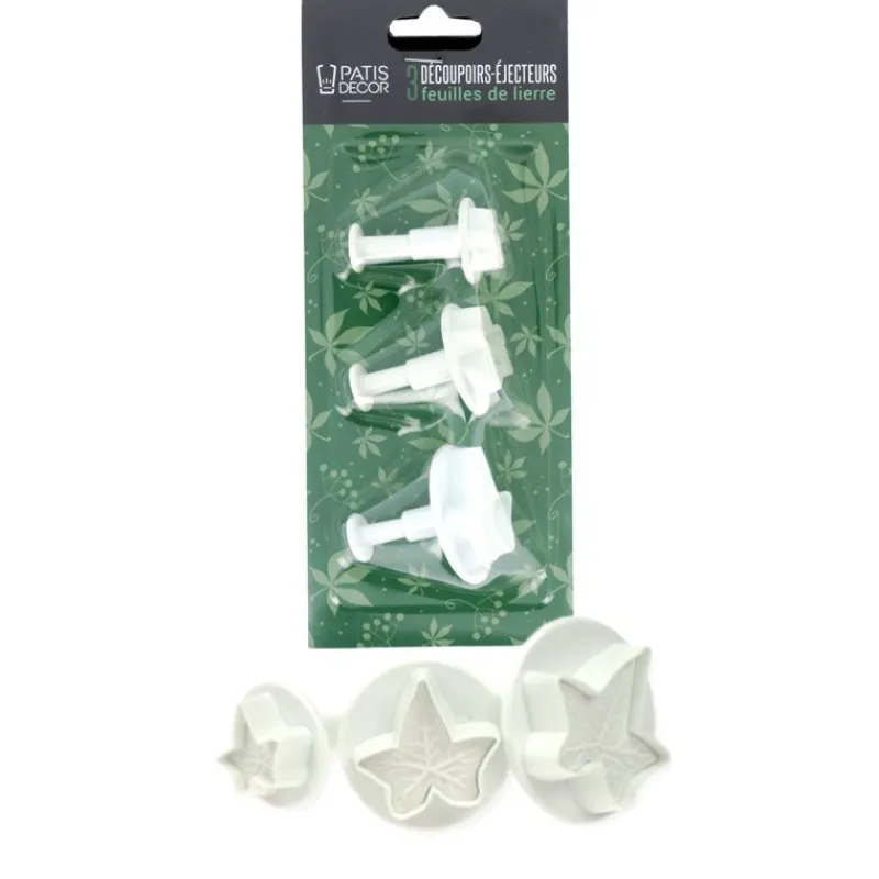 Découpoirs Éjecteurs Feuille De Lierre Pm Patisdecor (X 3)>Cerf Dellier Clearance
