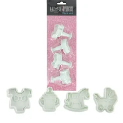 Découpoirs Éjecteurs Theme Bebe Patisdecor (X 4)>Cerf Dellier Discount
