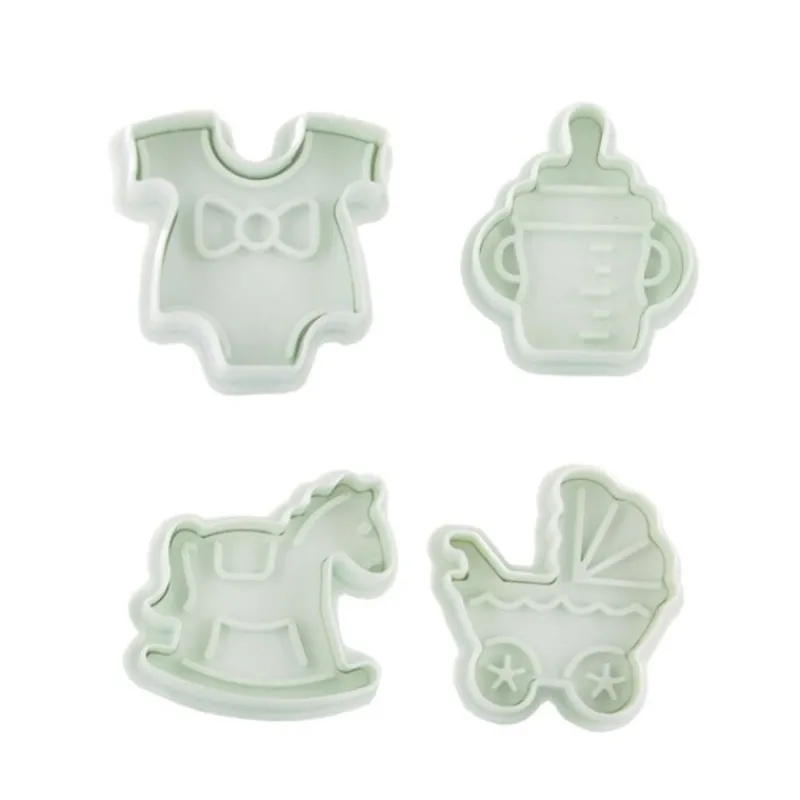 Découpoirs Éjecteurs Theme Bebe Patisdecor (X 4)>Cerf Dellier Discount