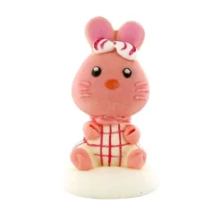 Decor Comestible Lapin Rose Assis 5,5 Cm>Cerf Dellier New