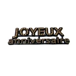 Decor Joyeux Anniversaire Noir (X144)>Cerf Dellier