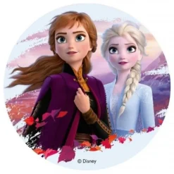 Disque Azyme Elsa Et Anna La Reine Des Neiges 2 - 20 Cm>Cerf Dellier Hot