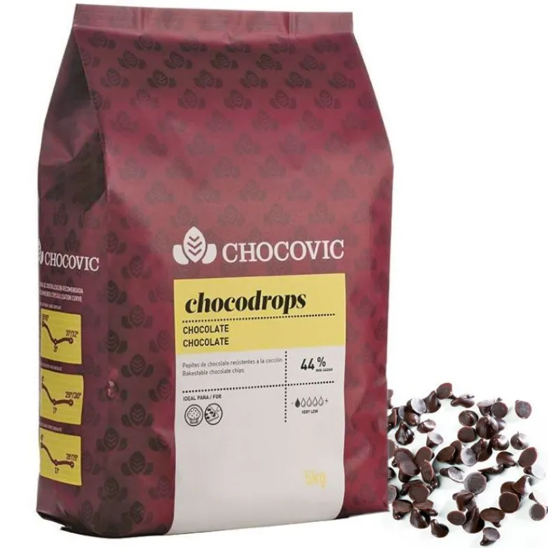 Cerf Dellier Chunks Et Pepites*Drops De Chocolat Noir 44% 5 Kg
