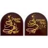 Embouts Bûchettes Chocolat Joyeuses Fêtes (X56)>Cerf Dellier Discount