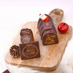 Embouts Bûchettes Chocolat Joyeuses Fêtes (X56)>Cerf Dellier Discount