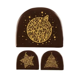 Embouts De Bûches Chocolat Noir Or Assortis (X42)>Cerf Dellier