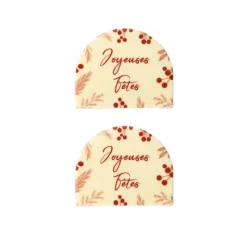 Embouts De Bûches En Chocolat Blanc Joyeuses Fêtes (X54)>Cerf Dellier Online