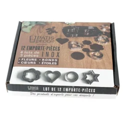 Cerf Dellier Emporte-Pièces Et Découpoirs*Emporte-Pièces Assortis Inox Patisdecor (X 12)