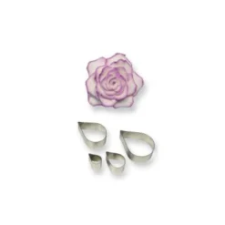 Cerf Dellier Emporte-Pièces Et Découpoirs*Emporte-Pièces Inox Petales De Roses Pme (X 4)