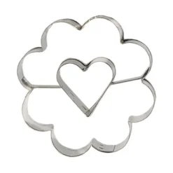 Cerf Dellier Emporte-Pièces Et Découpoirs*Emporte-Piece Fleur Coeur Central 5 Cm