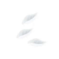 Feuille De Rose 38 Mm Blanche (X500)>Cerf Dellier Online