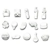 Feves En Plastique Blanches Assorties (X1000)>Cerf Dellier Discount
