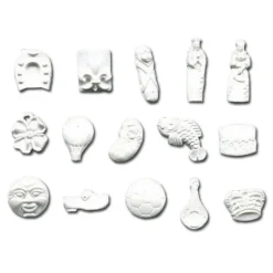 Feves En Plastique Blanches Assorties (X1000)>Cerf Dellier Discount