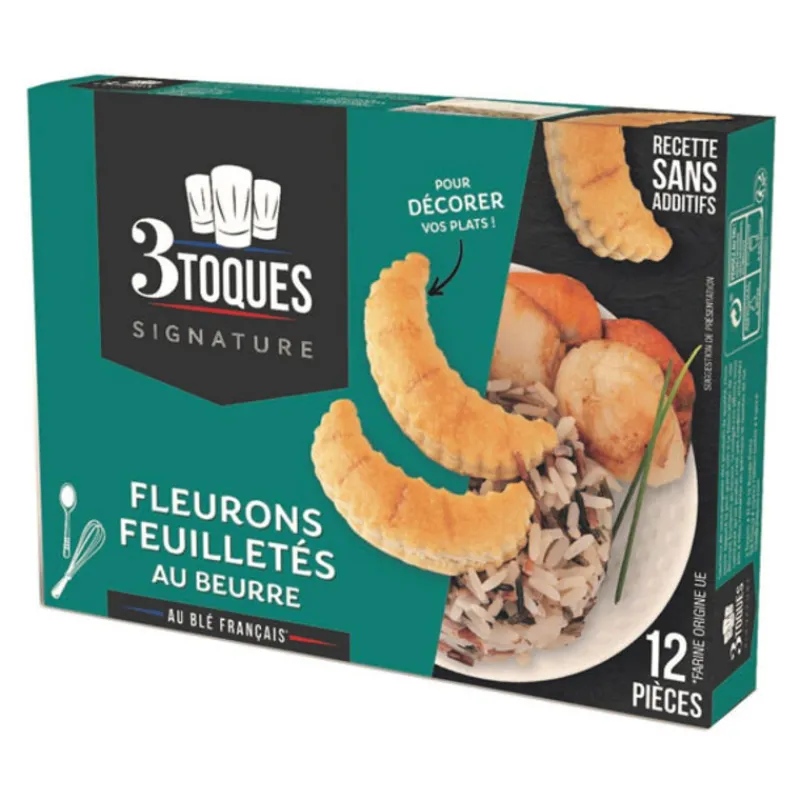 Cerf Dellier Prets A Garnir Salés*Fleurons Feuilletes Au Beurre (X12)