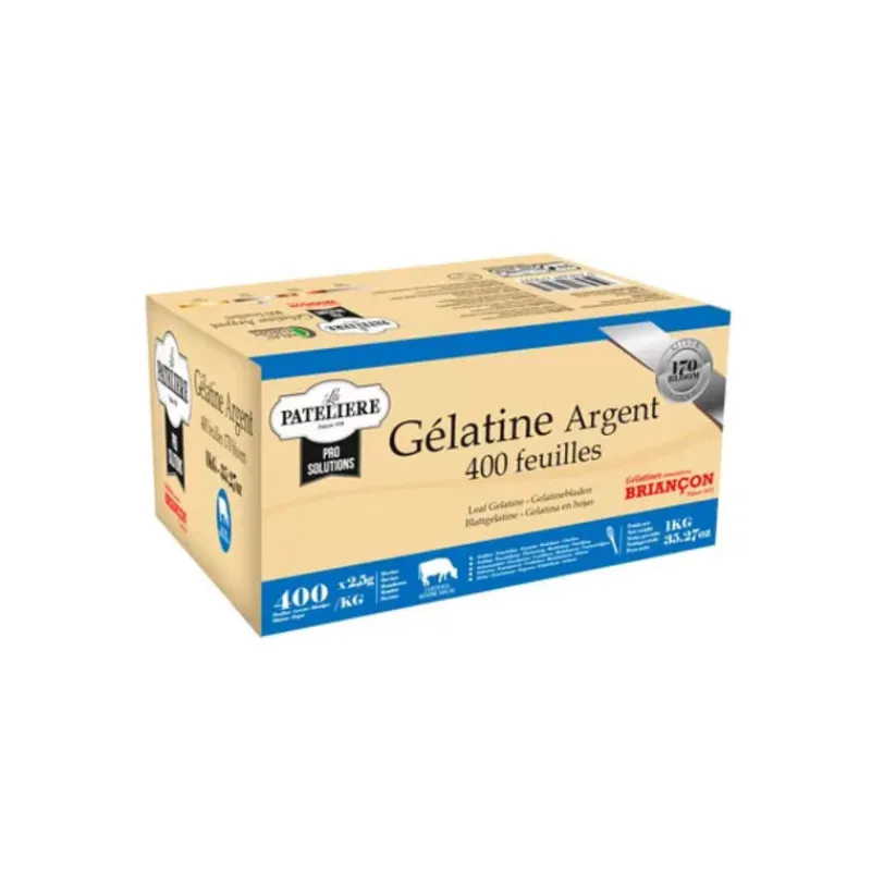 Cerf Dellier Gélatines Et Gélifiants*Gelatine Halal Bovine 400 Feuilles 170 Blooms 1 Kg