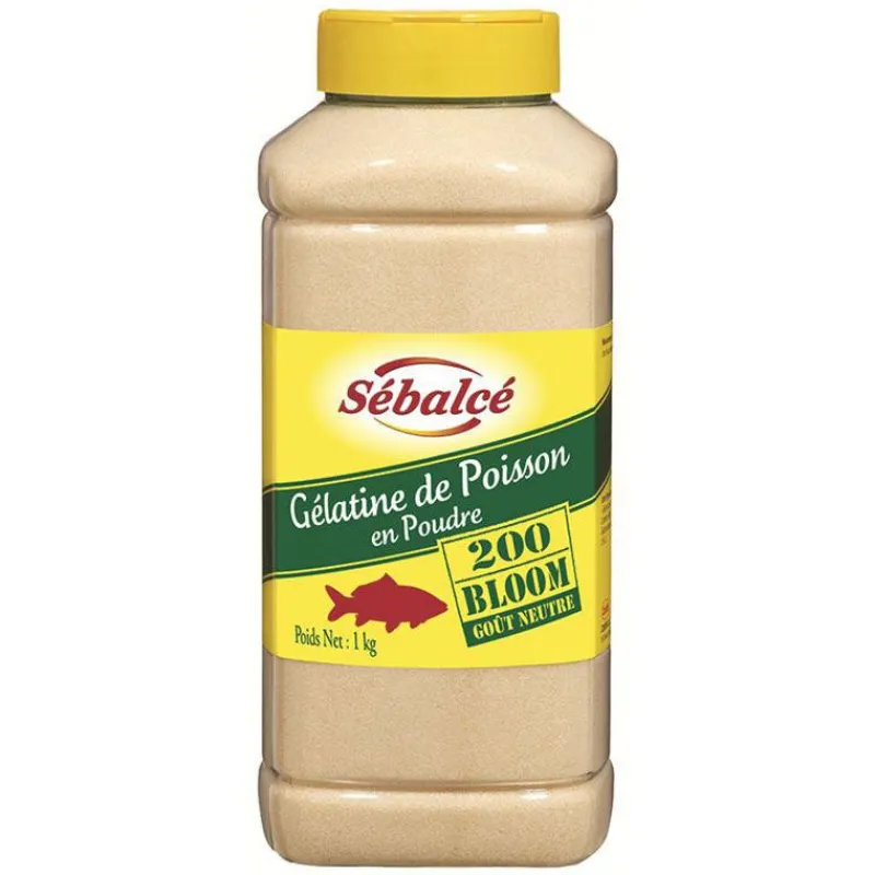 Cerf Dellier Gélatines Et Gélifiants*Gelatine Poisson En Poudre 200 Bloom 1Kg Sebalce