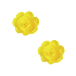 Grande Rose Jaune En Azyme Patisdecor (X6)>Cerf Dellier Online