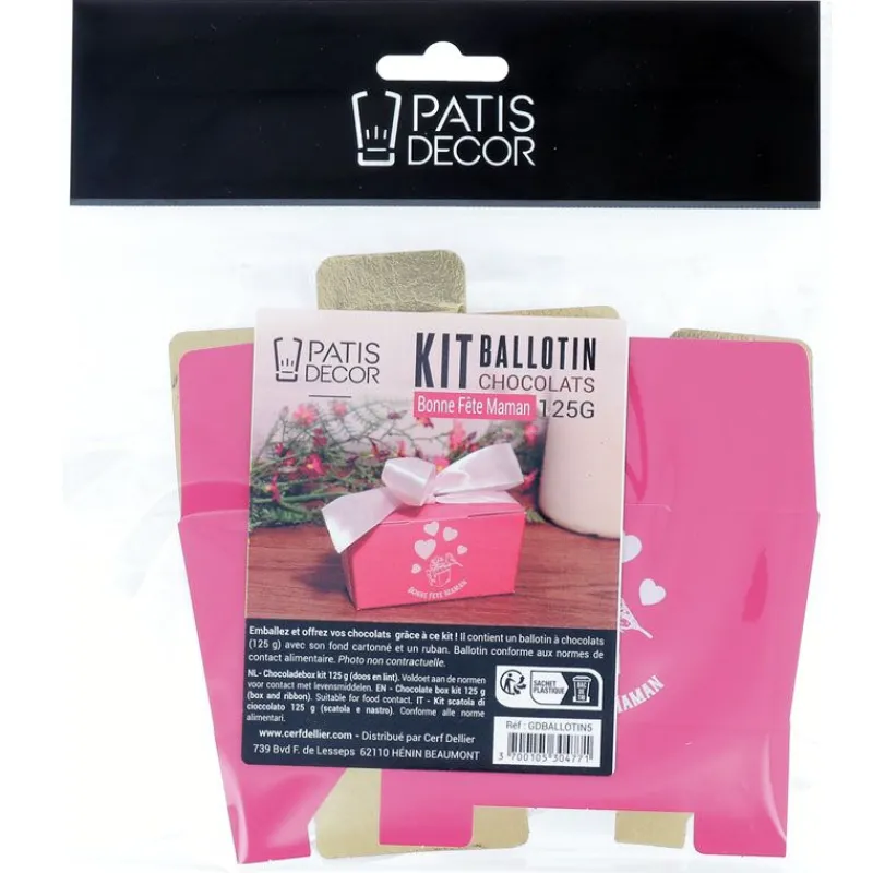Kit Ballotin Chocolats Fuchsia >Cerf Dellier Discount