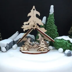 Kit Creche De Noël En Bois Sur Pique>Cerf Dellier
