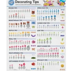 Cerf Dellier Douilles*Kit De Decor Feuilles Et Fleurs Wilton