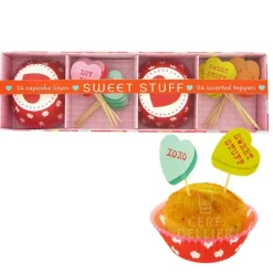 Kit Deco Cupcakes Coeurs Rouges Patisdecor>Cerf Dellier New