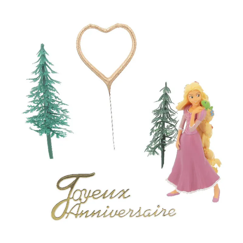 Kit Decor Gateau Princesse Aux Longs Cheveux>Cerf Dellier