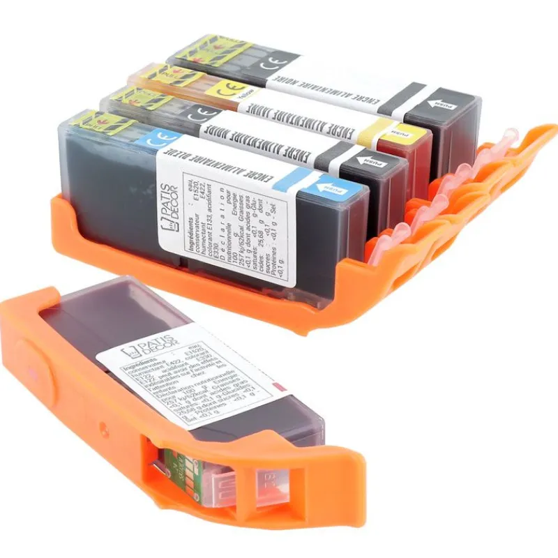 Lot De 5 Cartouches D'Encre Alimentaire Pour Mg5450/Mg5550/Mg5650/Mg6450/Mx725/Ip7250>Cerf Dellier Outlet