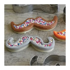 Cerf Dellier Emporte-Pièces Et Découpoirs*Lot De 3 Emporte-Pièces Moustaches Inox