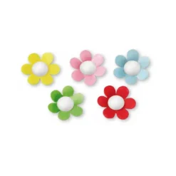 Marguerites Assorties En Azyme Patisdecor X12>Cerf Dellier Sale