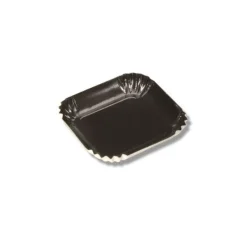 Mini Assiette Carton Carree Noire 65 Mm (X100)>Cerf Dellier Clearance