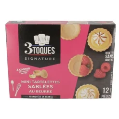 Cerf Dellier Prets A Garnir Sucrés*Mini Tartelettes Sablees Au Beurre (X 12)