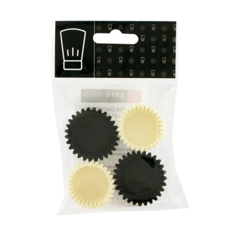 Mini-Caissettes De Cuisson Noires Et Blanches (X80)>Cerf Dellier Hot