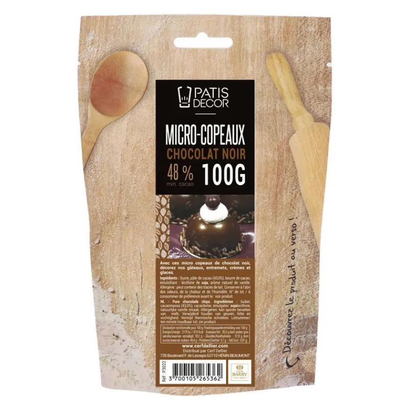 Mini-Copeaux De Chocolat Noir Patisdecor 100 G>Cerf Dellier Best