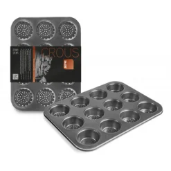 Cerf Dellier Moules À Muffin*Moule 12 Muffins Perfore Anti-Adherent