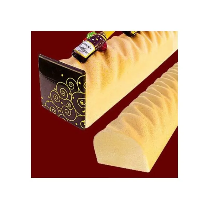Cerf Dellier Moules À Bûche*Moule A Bûche Relief Strie En Pvc (X 12)