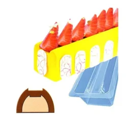 Cerf Dellier Moules À Bûche*Moule A Bûchette Fond Plat En Pvc (X 12)