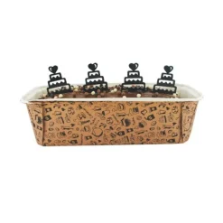 Cerf Dellier Moules À Cake*Moule A Cake Jetable Breakfast Cafe (X4)