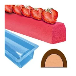 Cerf Dellier Moules À Bûche*Moule A Insert Rond Pour Bûche En Pvc (X 12)