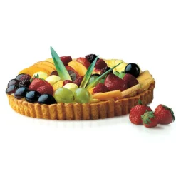 Cerf Dellier Grands Gâteaux*Moule A Tarte Cannele En Silicone 28 Cm