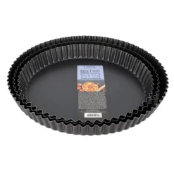Cerf Dellier Moules À Tarte*Moule A Tarte Cannelee Tole Bleuie Fond Amovible