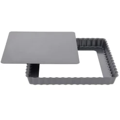 Cerf Dellier Moules À Tarte*Moule A Tarte Carree 23 Cm A Fond Amovible