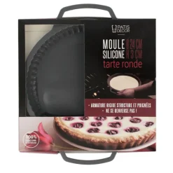 Cerf Dellier Moules À Tarte*Moule A Tarte En Silicone 24 Cm