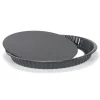 Cerf Dellier Moules À Tarte*Moule A Tarte Fond Amovible Acier Emaille 30 Cm
