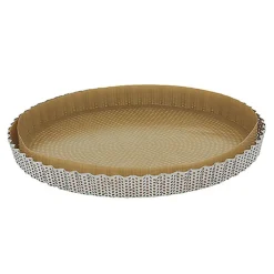 Cerf Dellier Moules À Tarte*Moule A Tarte Inox Perfore Et Cannele Fond Amovible De Buyer