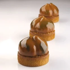 Cerf Dellier Gâteaux Individuels*Moule Mini Tarte 3D Marrons Pavoni