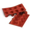 Cerf Dellier Gâteaux Individuels*Moule Silicone 8 Babas 5,5 Cm