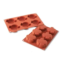 Cerf Dellier Gâteaux Individuels*Moule Silicone 6 Colombes