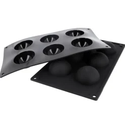 Cerf Dellier Gâteaux Individuels*Moule Silicone 6 Demi-Spheres 6 Cm